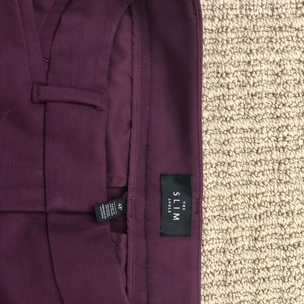 NWOT White House black market plum slacks - Picture 3 of 3